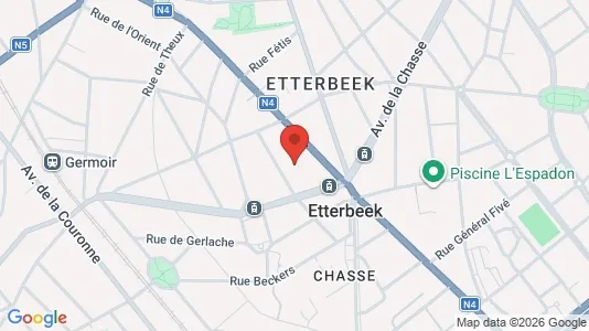 Apartments for rent i Brussels Etterbeek - kort over placeringen