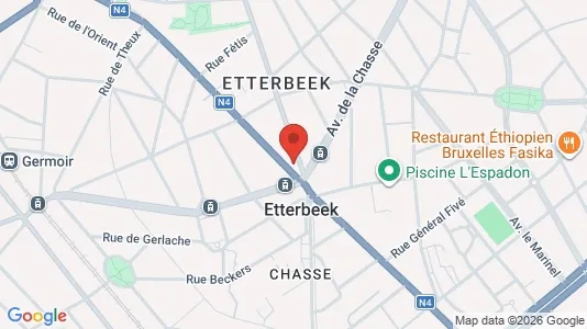Apartments for rent i Brussels Etterbeek - kort over placeringen