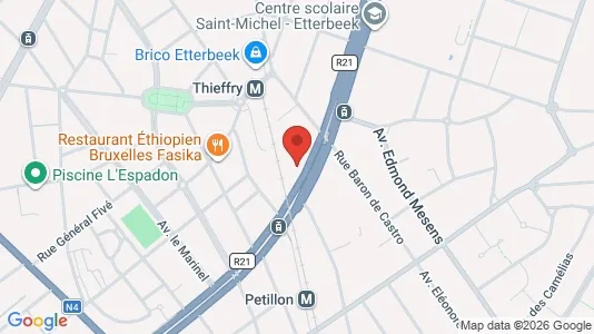 Apartments for rent i Brussels Etterbeek - kort over placeringen