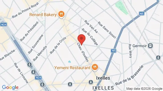 Apartments for rent i Brussels Elsene - kort over placeringen