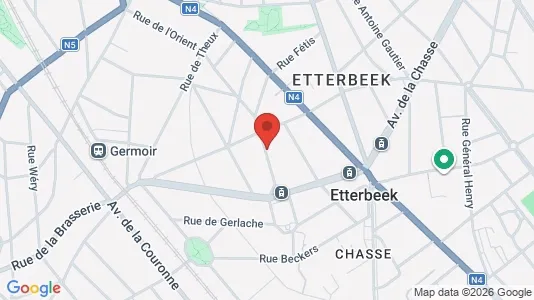 Apartments for rent i Brussels Etterbeek - kort over placeringen