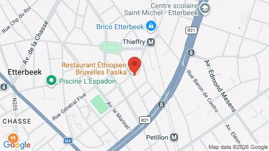 Apartments for rent i Brussels Etterbeek - kort over placeringen