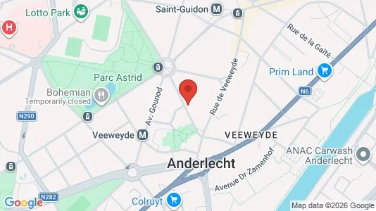 Apartments for rent i Brussels Anderlecht - kort over placeringen