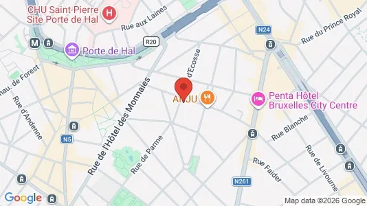 Apartments for rent i Brussels Sint-Gillis - kort over placeringen