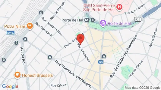 Apartments for rent i Brussels Sint-Gillis - kort over placeringen