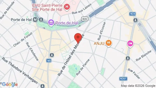 Apartments for rent i Brussels Sint-Gillis - kort over placeringen