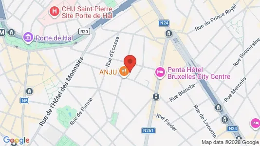 Apartments for rent i Brussels Sint-Gillis - kort over placeringen