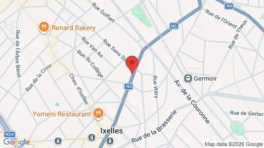 Apartments for rent i Brussels Elsene - kort over placeringen