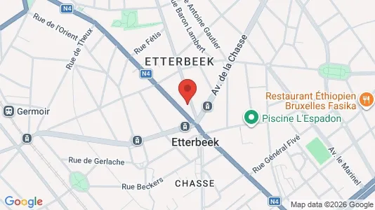 Apartments for rent i Brussels Etterbeek - kort over placeringen