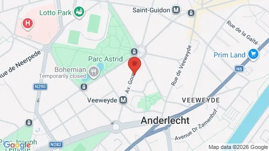 Apartments for rent i Brussels Anderlecht - kort over placeringen