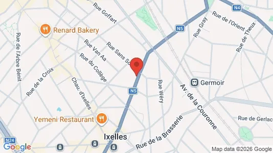 Apartments for rent i Brussels Elsene - kort over placeringen
