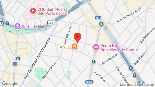 Apartments for rent i Brussels Sint-Gillis - kort over placeringen