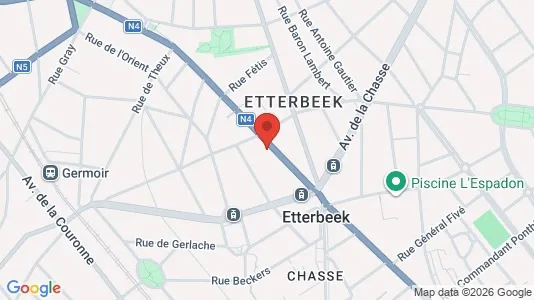 Apartments for rent i Brussels Etterbeek - kort over placeringen