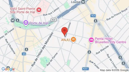 Apartments for rent i Brussels Sint-Gillis - kort over placeringen