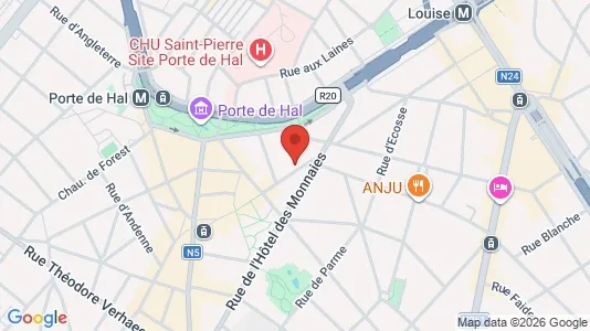 Apartments for rent i Brussels Sint-Gillis - kort over placeringen