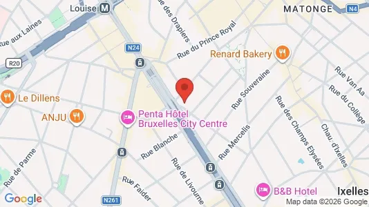 Apartments for rent i Stad Brussel - kort over placeringen