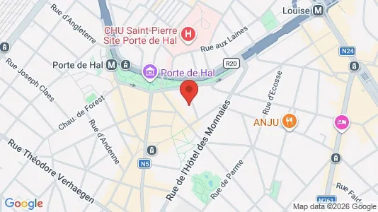 Apartments for rent i Brussels Sint-Gillis - kort over placeringen