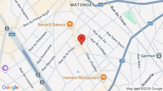 Apartments for rent i Brussels Elsene - kort over placeringen