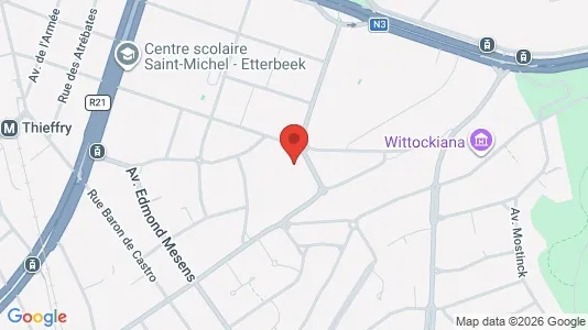Apartments for rent i Brussels Sint-Pieters-Woluwe - kort over placeringen
