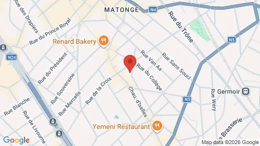Apartments for rent i Brussels Elsene - kort over placeringen