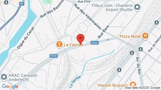 Apartments for rent i Brussels Anderlecht - kort over placeringen