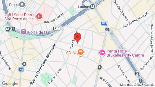 Apartments for rent i Brussels Sint-Gillis - kort over placeringen