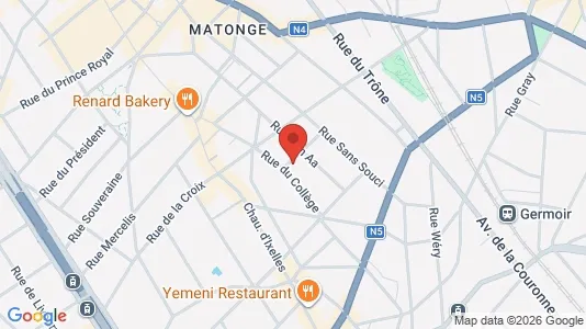 Apartments for rent i Brussels Elsene - kort over placeringen