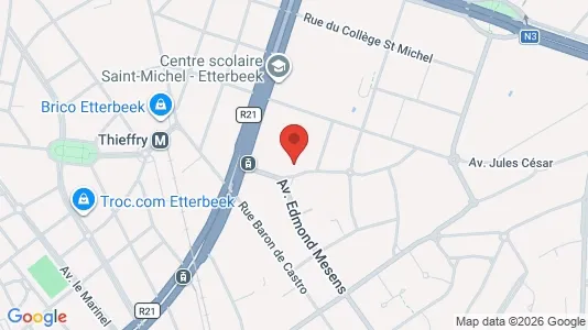 Apartments for rent i Brussels Etterbeek - kort over placeringen