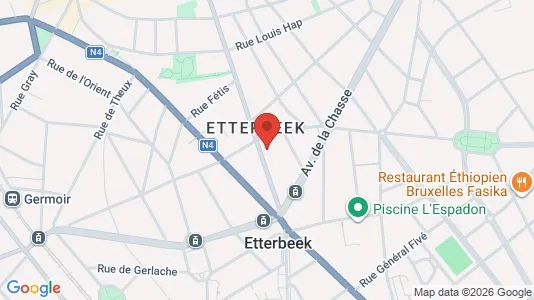 Apartments for rent i Brussels Etterbeek - kort over placeringen