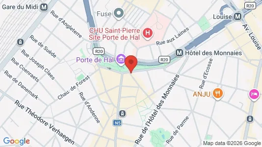 Apartments for rent i Brussels Sint-Gillis - kort over placeringen