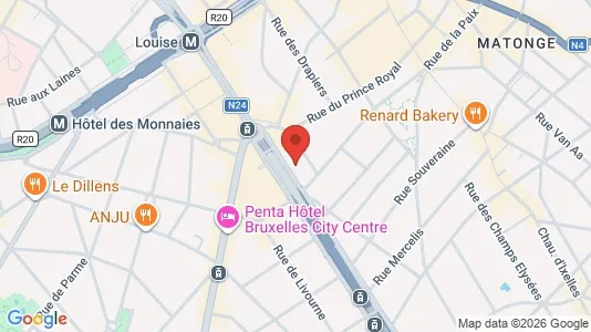 Apartments for rent i Brussels Elsene - kort over placeringen
