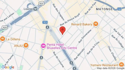 Apartments for rent i Brussels Elsene - kort over placeringen