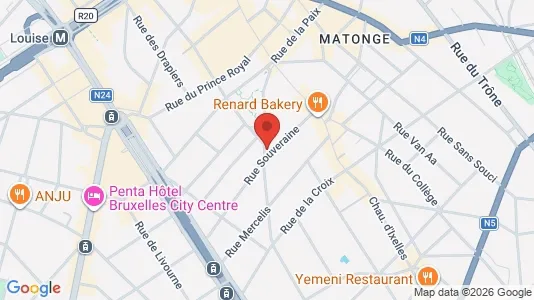 Apartments for rent i Brussels Elsene - kort over placeringen