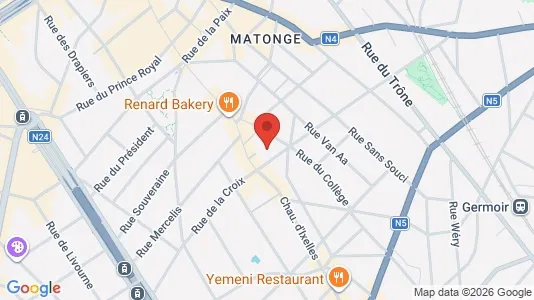 Apartments for rent i Brussels Elsene - kort over placeringen