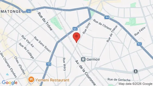 Apartments for rent i Brussels Elsene - kort over placeringen