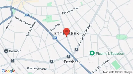 Apartments for rent i Brussels Etterbeek - kort over placeringen
