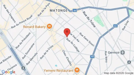 Apartments for rent i Brussels Elsene - kort over placeringen