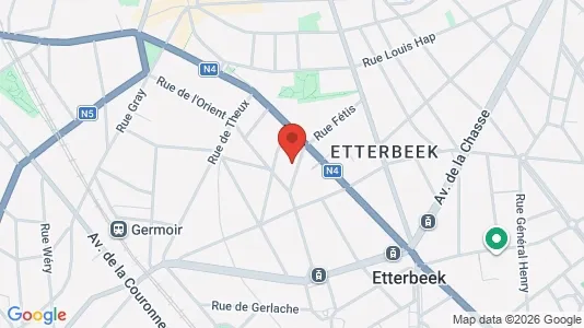 Apartments for rent i Brussels Etterbeek - kort over placeringen