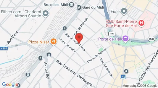 Apartments for rent i Brussels Sint-Gillis - kort over placeringen