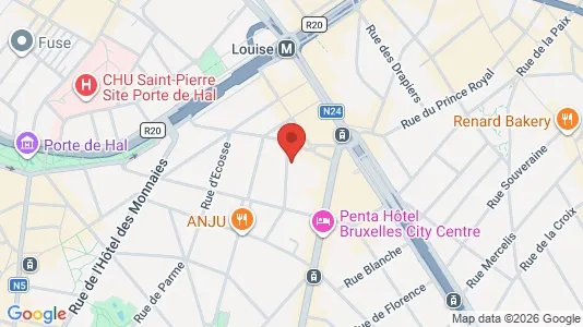 Apartments for rent i Brussels Sint-Gillis - kort over placeringen