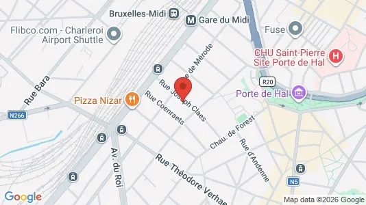 Apartments for rent i Brussels Sint-Gillis - kort over placeringen