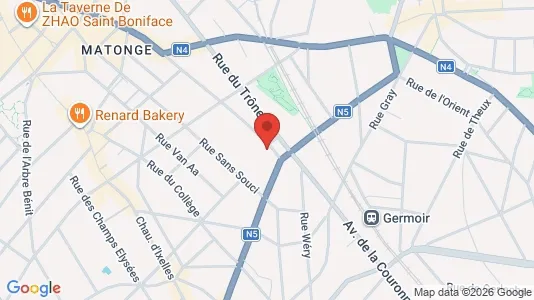 Apartments for rent i Brussels Elsene - kort over placeringen