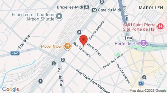 Apartments for rent i Brussels Sint-Gillis - kort over placeringen
