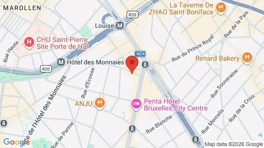 Apartments for rent i Brussels Sint-Gillis - kort over placeringen