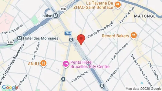 Apartments for rent i Brussels Elsene - kort over placeringen