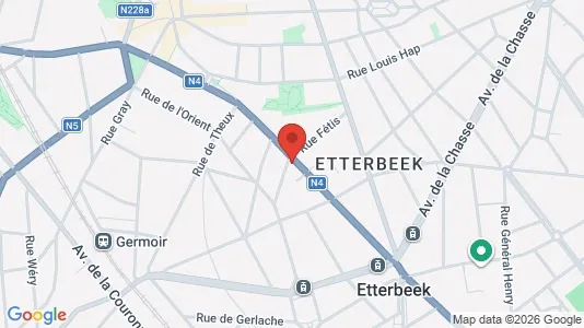 Apartments for rent i Brussels Etterbeek - kort over placeringen