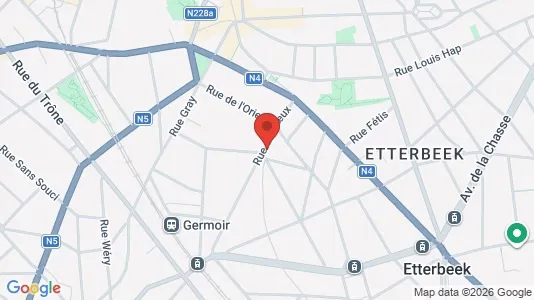 Apartments for rent i Brussels Etterbeek - kort over placeringen