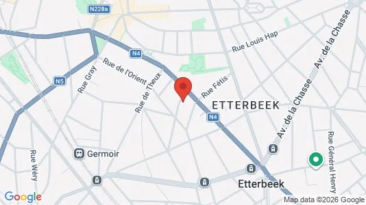 Apartments for rent i Brussels Etterbeek - kort over placeringen