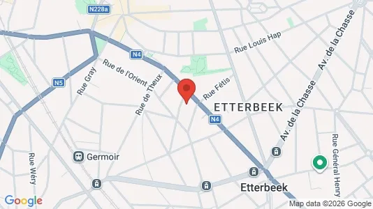 Apartments for rent i Brussels Etterbeek - kort over placeringen