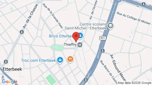 Apartments for rent i Brussels Etterbeek - kort over placeringen